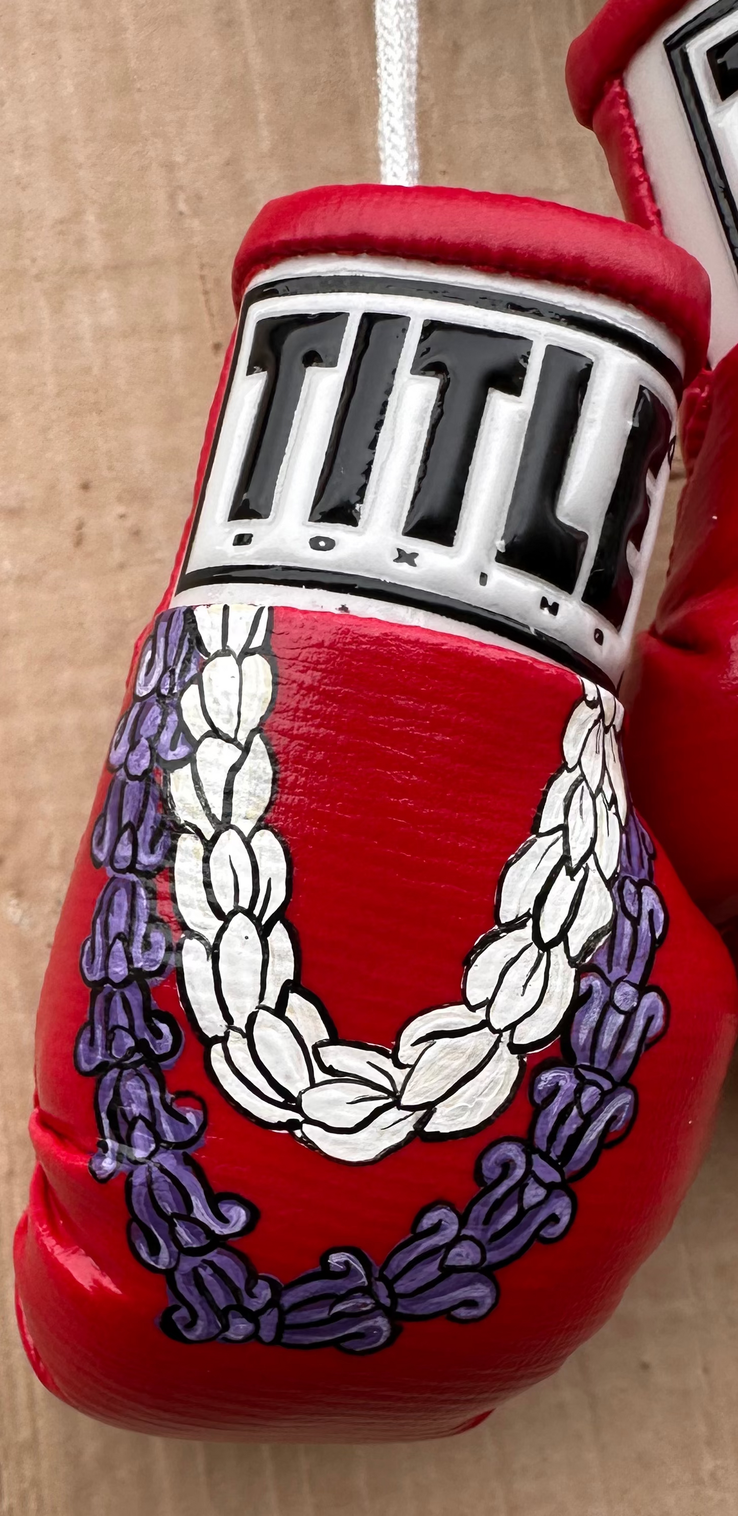 Custom Mini Boxing Gloves, Red, Toni Girl