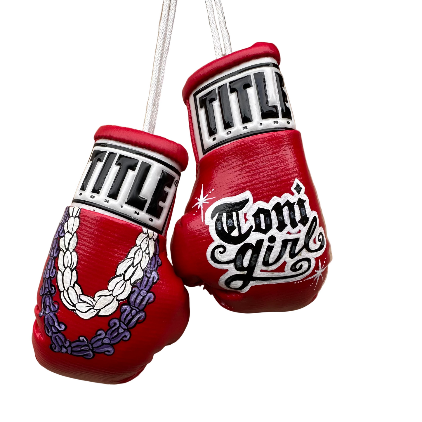 Custom Mini Boxing Gloves, Red, Toni Girl